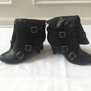 SM New York Women Marina Buckle Straps Boots